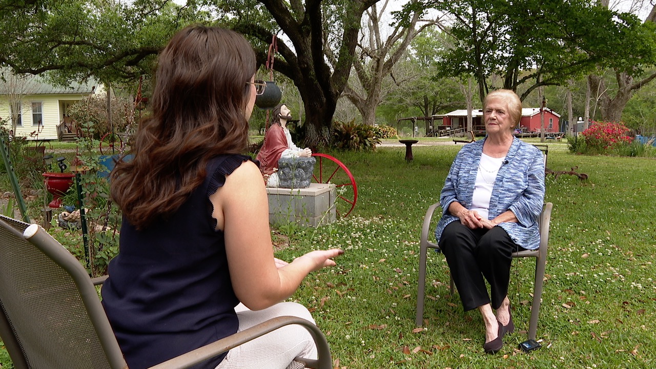 KATC reporter Christina Mondragon with former State Representative Clara Baudoin 
