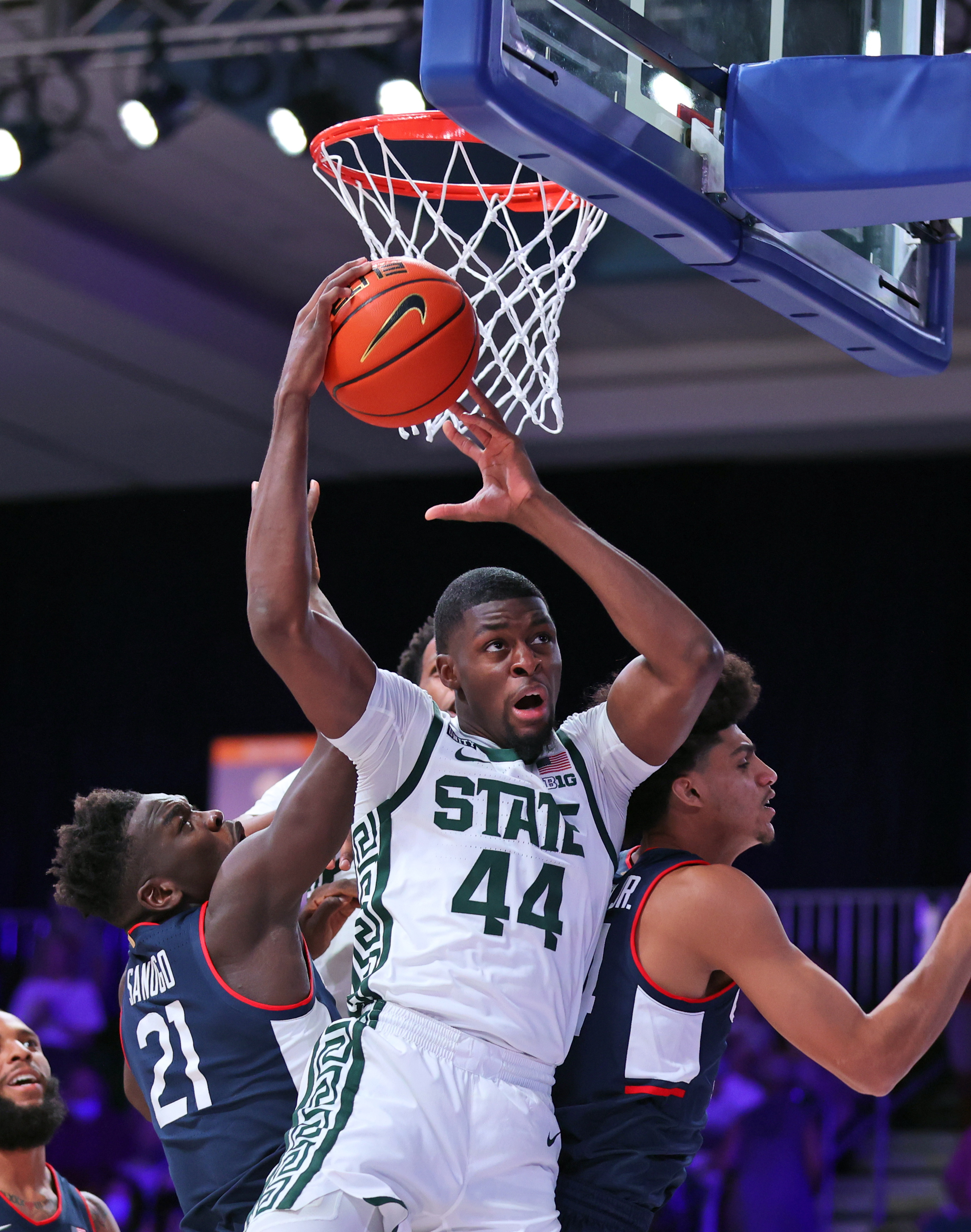 Michigan St UConn Basketball Gabe Brown