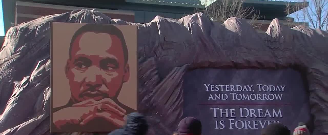 MLK parade in downtown Tulsa