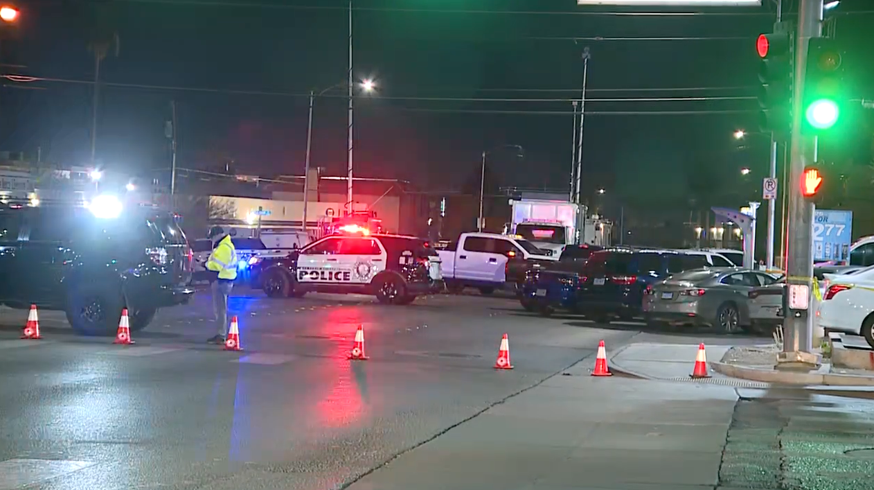 Barricade scene in the area of the 3800 block of Royal Crest Street, which is near Twain Avenue and Palos Verdes Street.