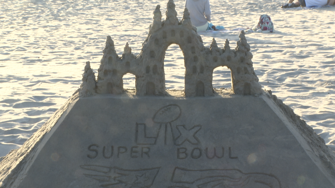 One of Bill Pavlacka's sand castles. 