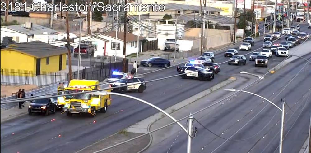 RTC: All westbound lanes closed following crash on Charleston Boulevard and Sacramento Drive