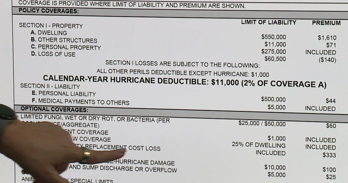 Hurricane deductible 
