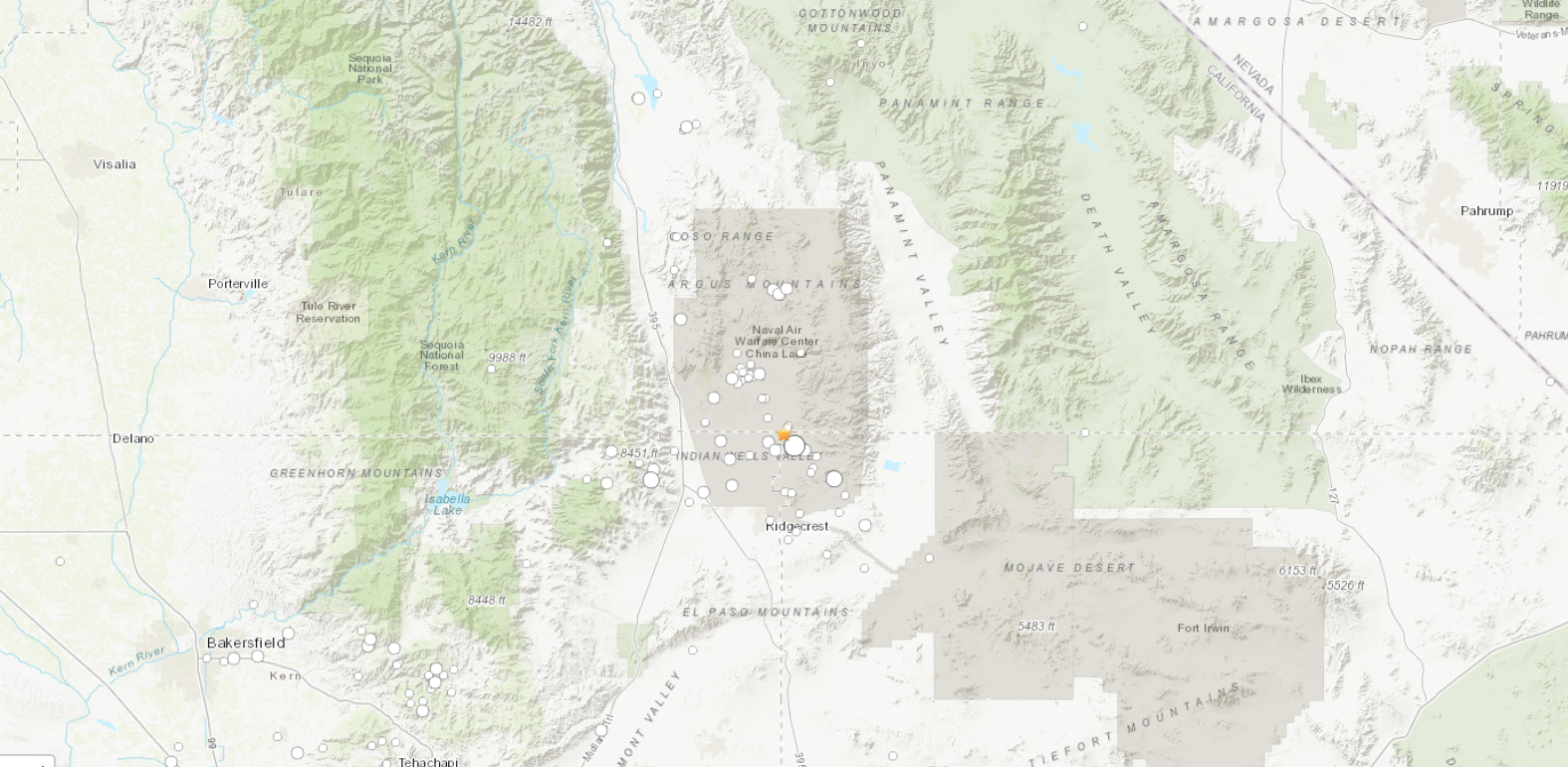 Ridgecrest Earthquake, May 31, 2022
