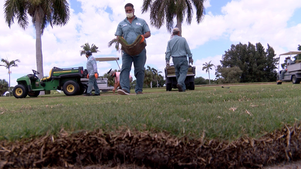 The Delray Beach Golf Club, a public golf course, has been closed for more than a month, and the city took the opportunity improve the links.