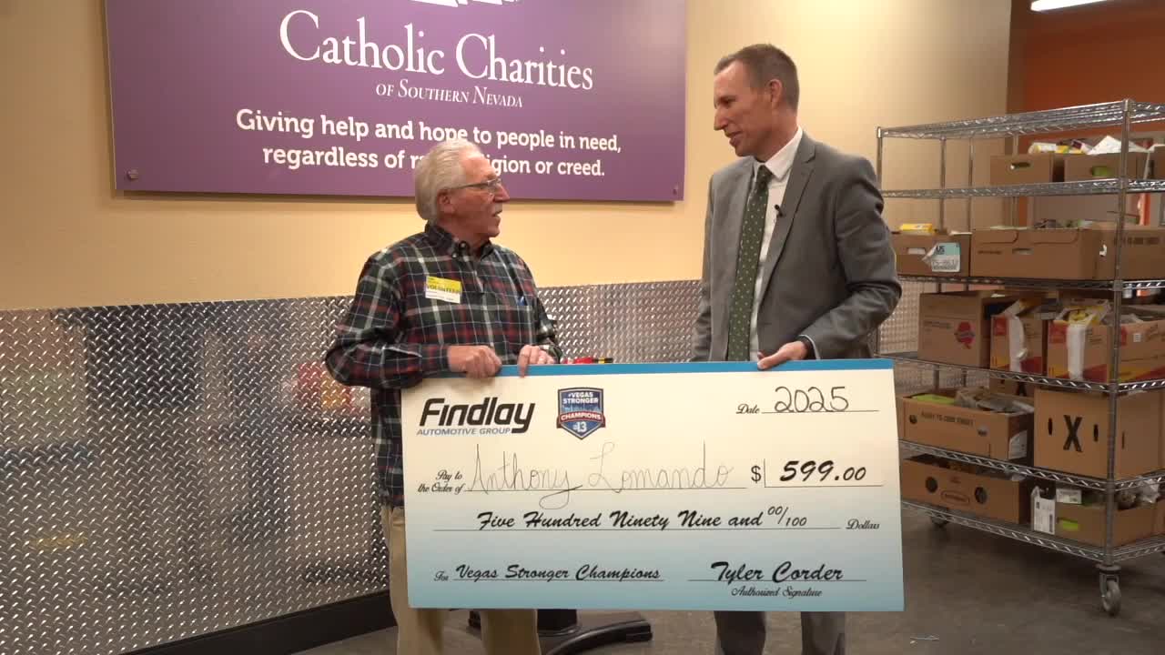 Vegas Stronger Champion: Tony Lamando volunteers hours to help feed those in need