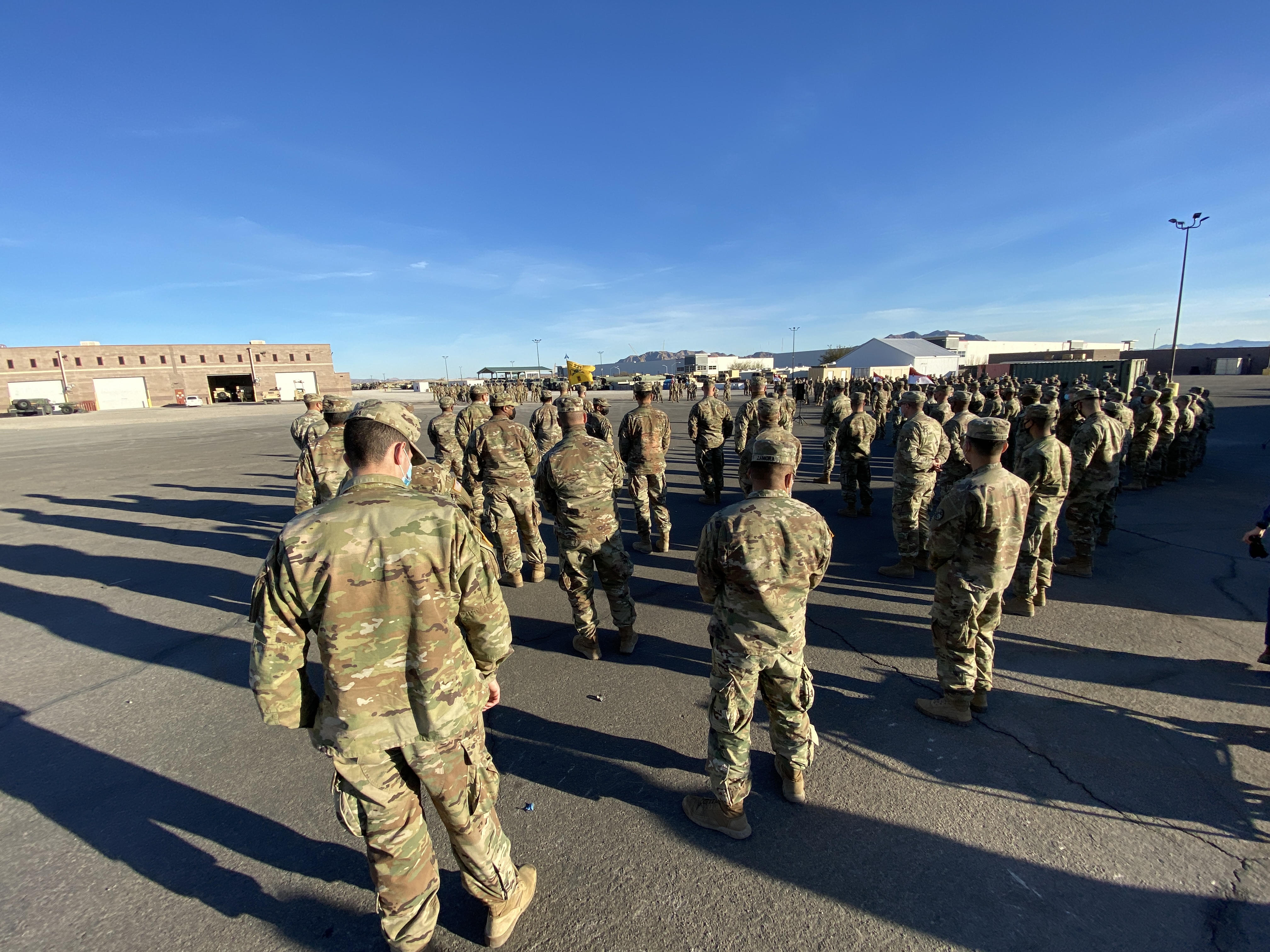 The Nevada Army Guard 1-221st Cavalry division has been called to Washington D.C. to support local law enforcement efforts around the region ahead of inauguration day