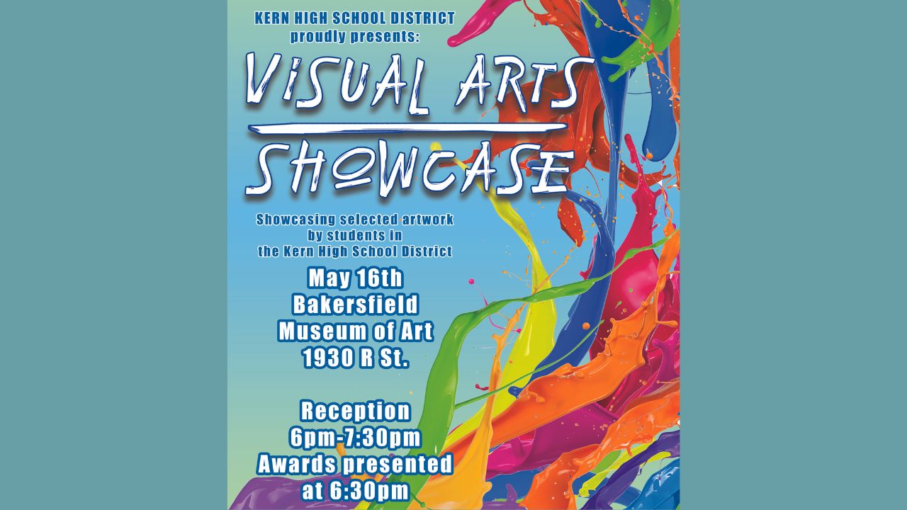 khsd visual arts showcase flyer
