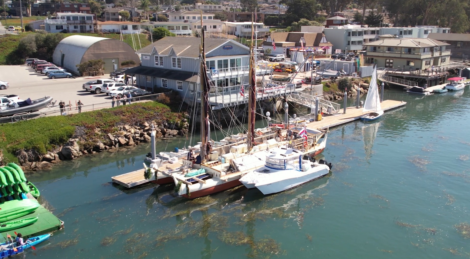 Polynesian boat Hokule'a arrived at Morro Bay on Friday and is now open for tours.  