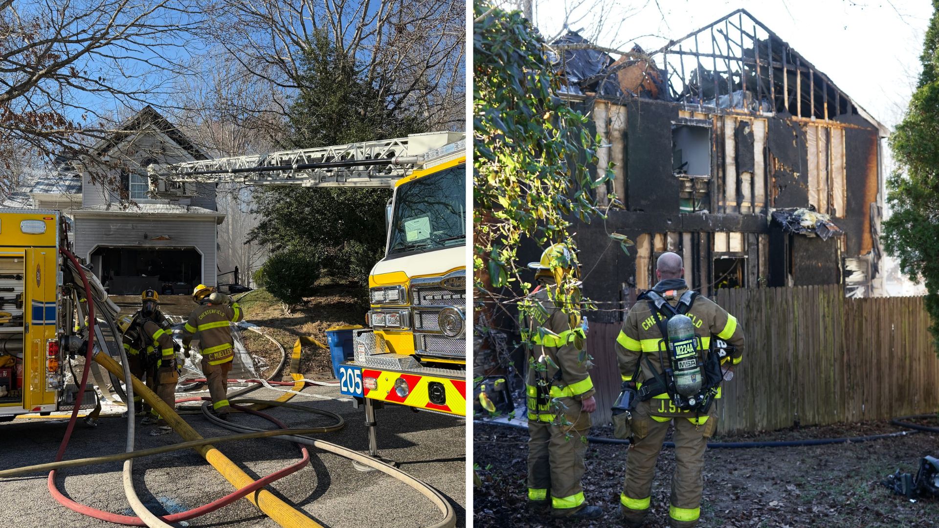 5 people displaced by Chesterfield house fire