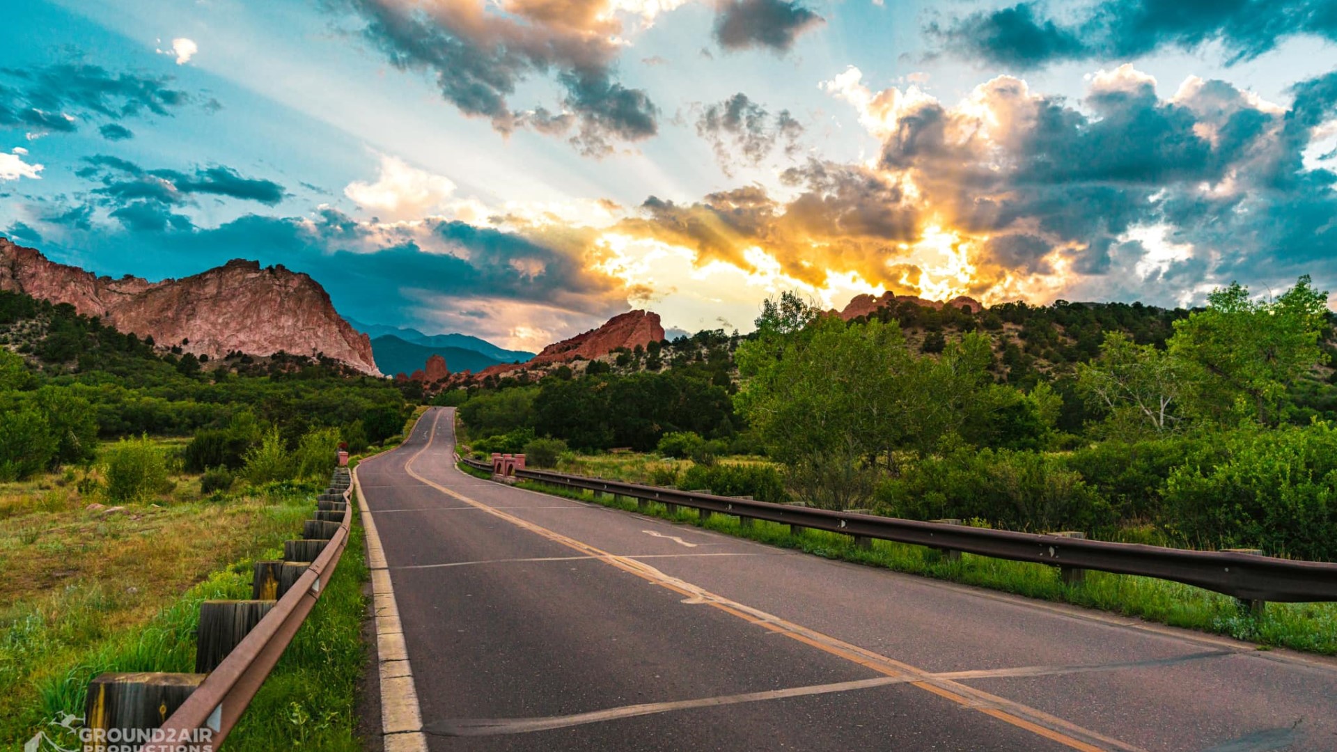Garden of the Gods sunset