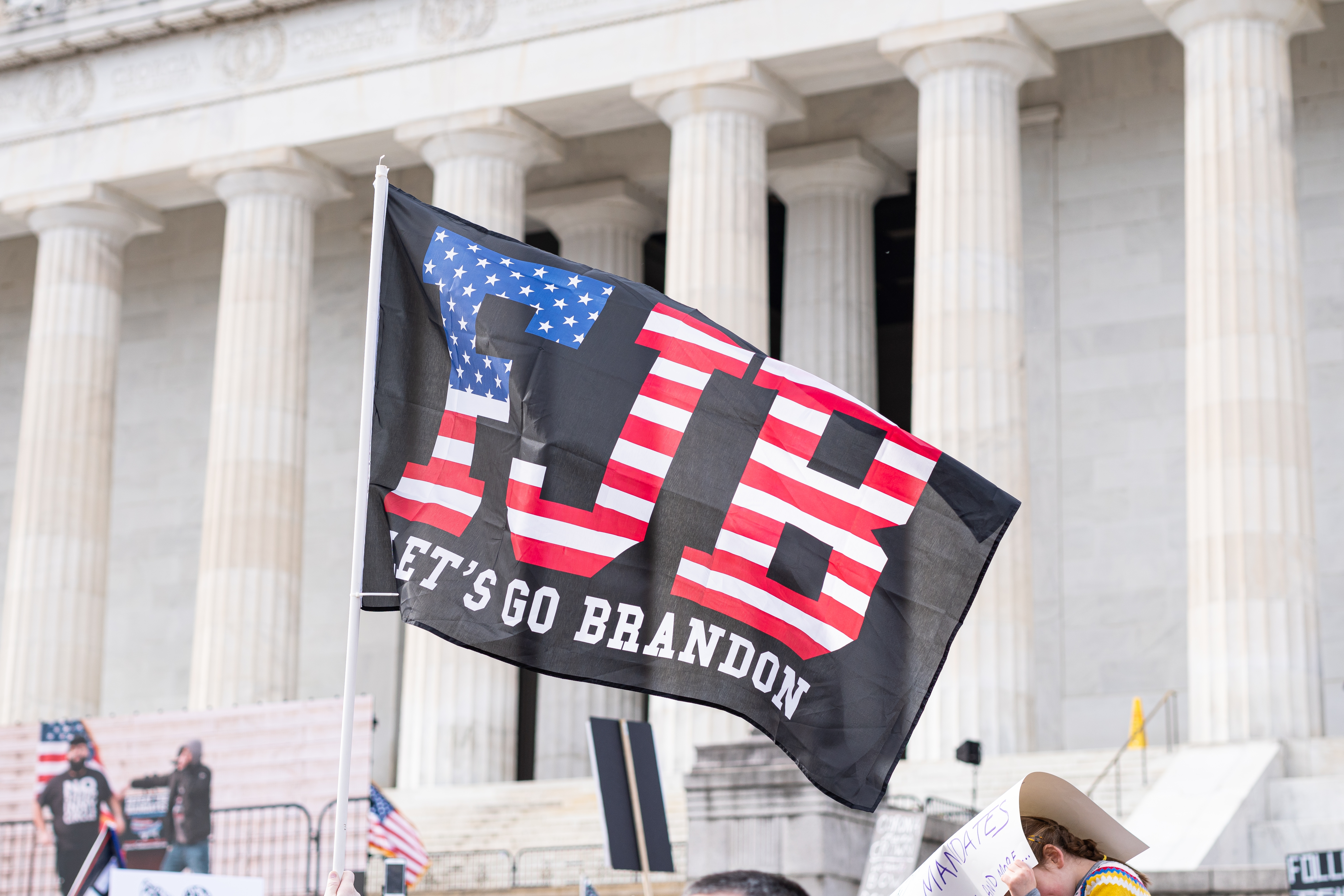 Washington,,Dc-,January,23rd,,2022:,A,Anti,Joe,Biden,Flag