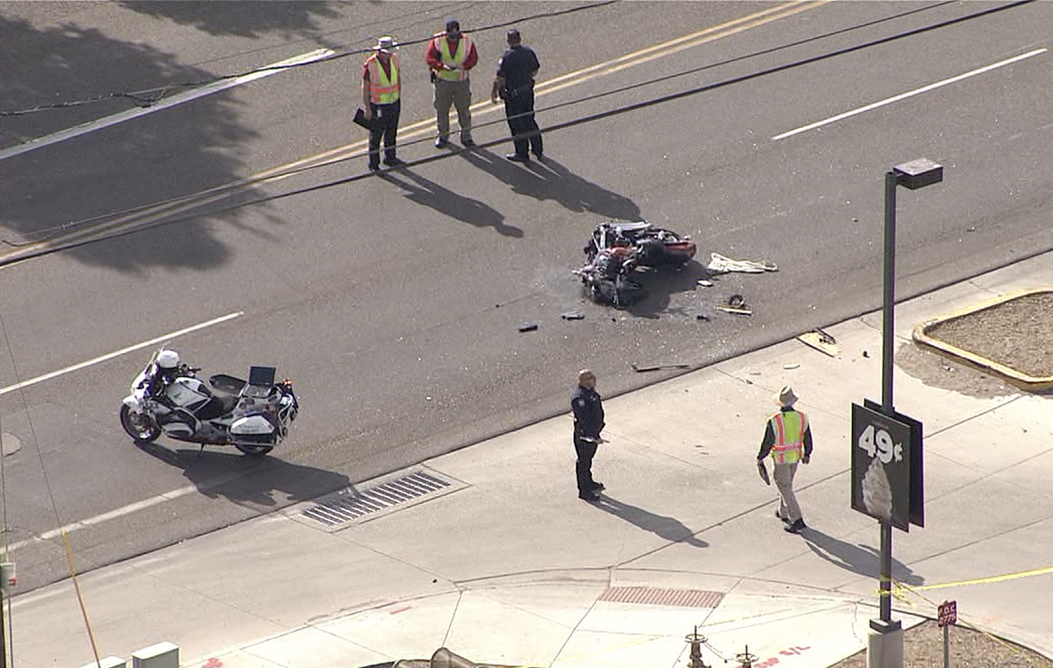 Motorcycle crash near 51st Avenue and Watkins 