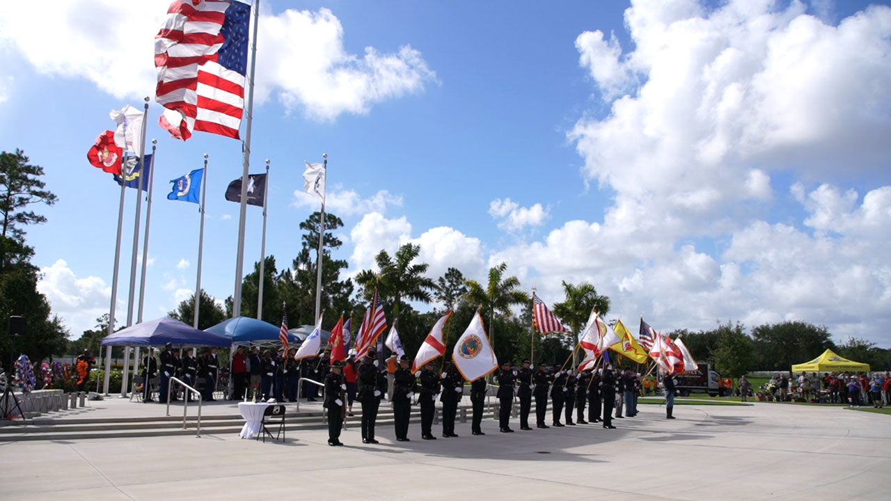 Hundreds of people paid their respects to our service men and women who are laid to rest at the South Florida National Cemetery in Lake Worth on May 25, 2026.