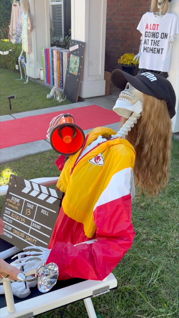 Taylor Swift themed home decorated for Halloween 