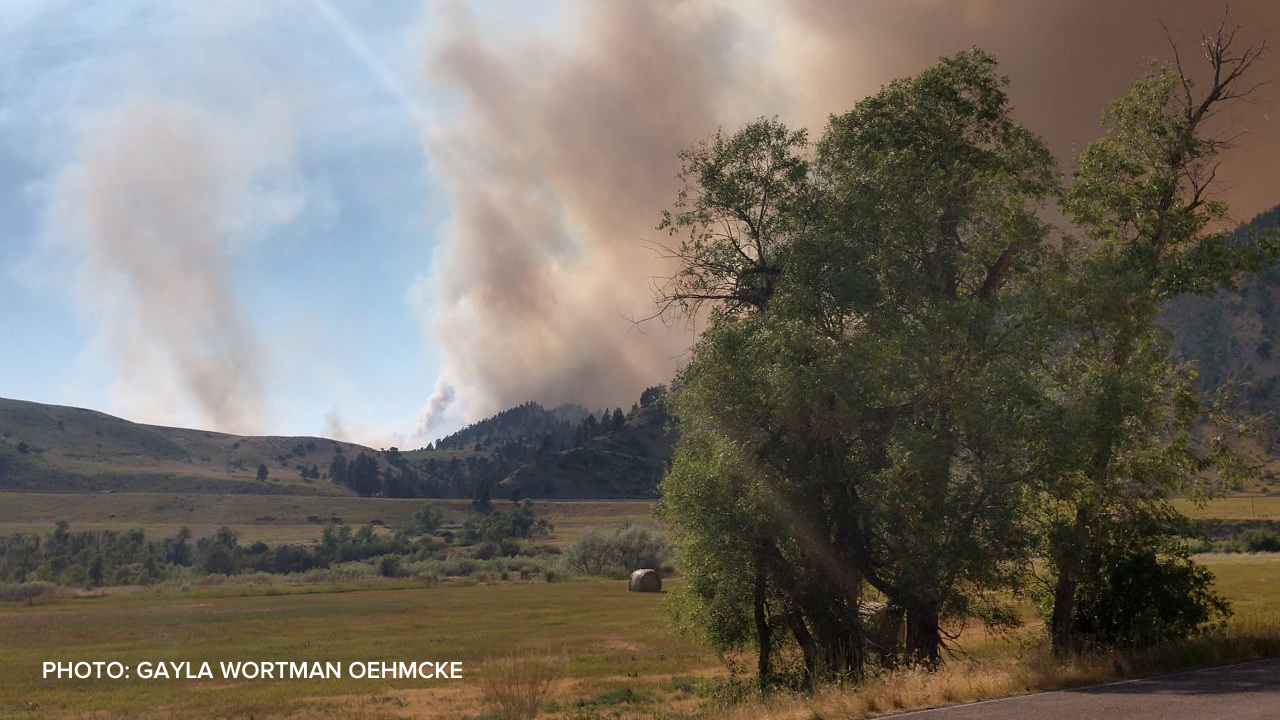 Wildfire between Craig and Wolf Creek (July 10, 2021)