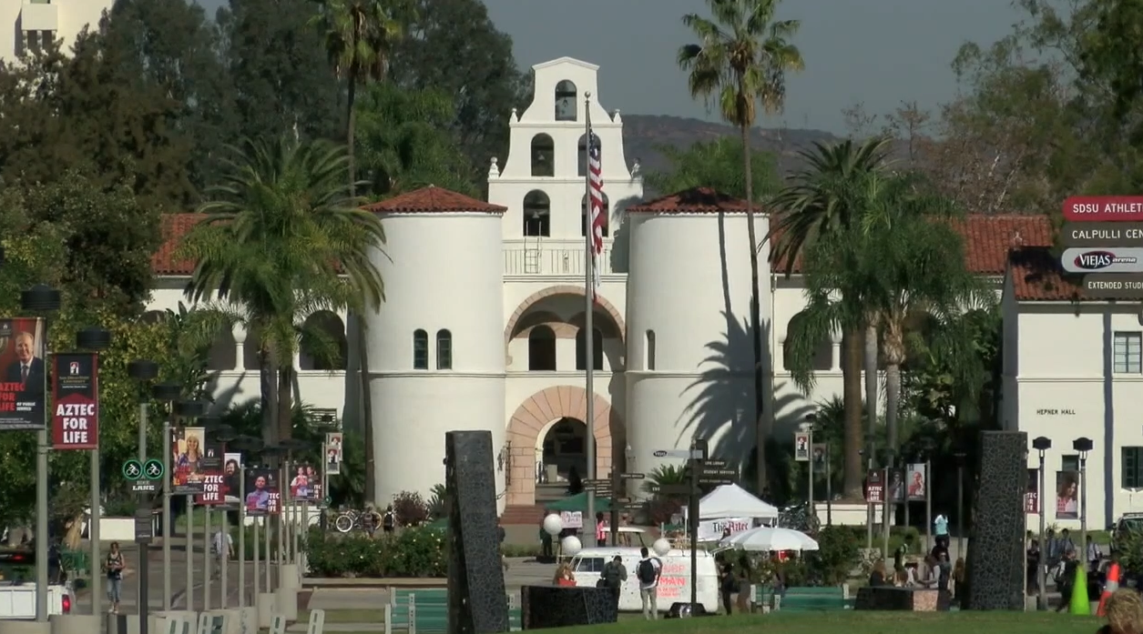 FILE PHOTO: Hepner Hall on San Diego State campus