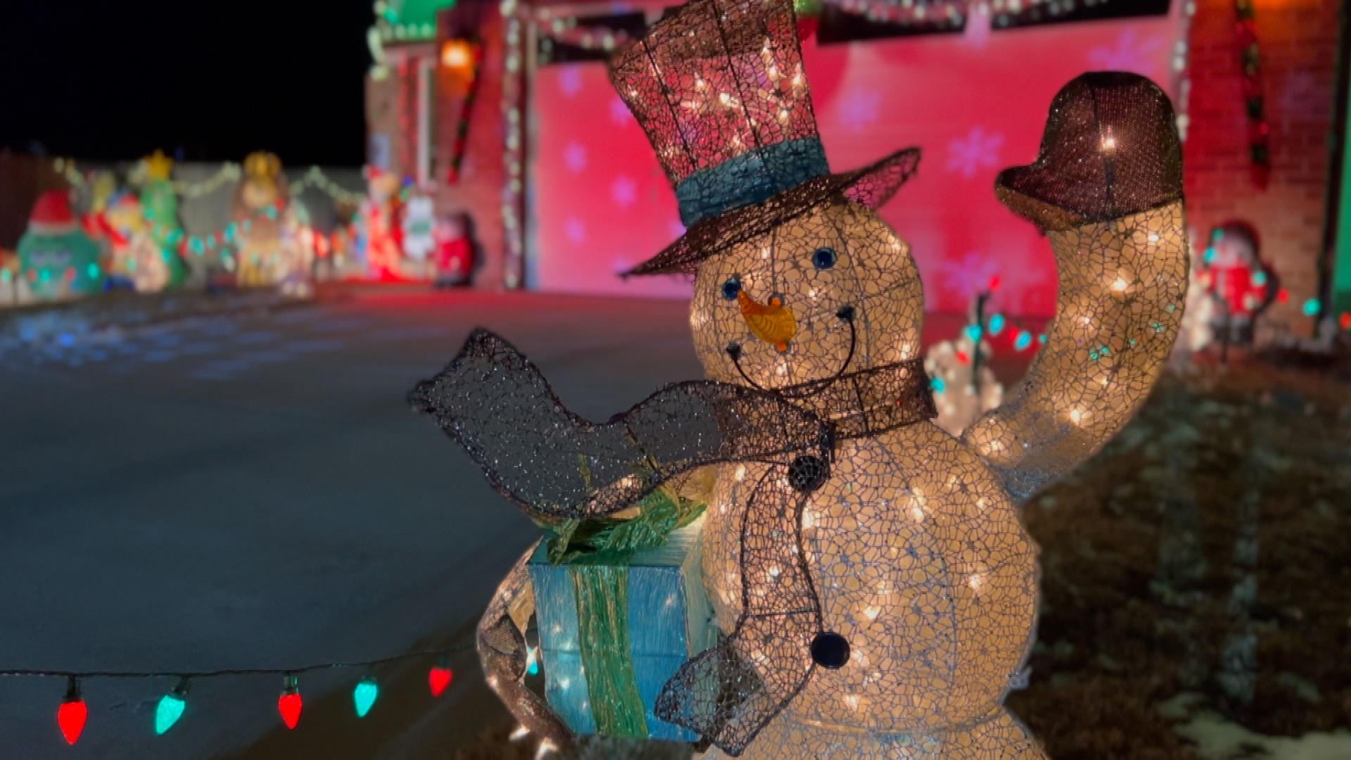 Holiday light display