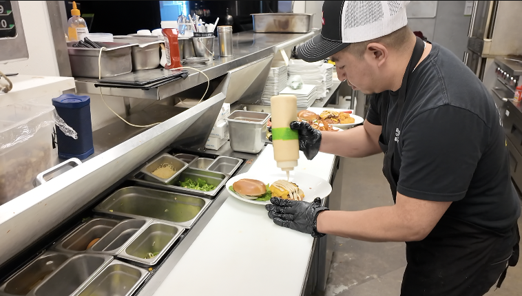 Burgers at Kingdom Bar and Grill