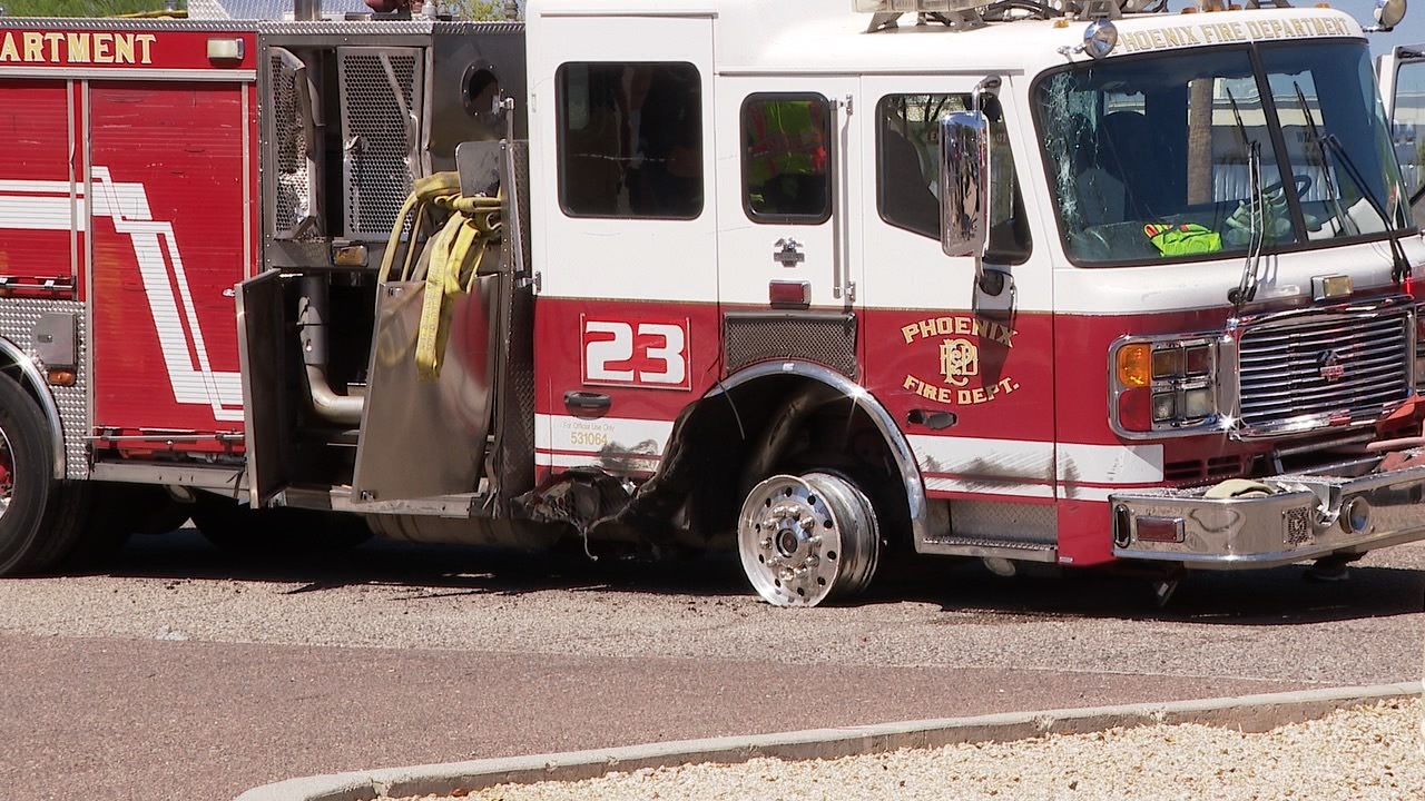 Phoenix Fire truck crash 40th Street and Weir 9/18