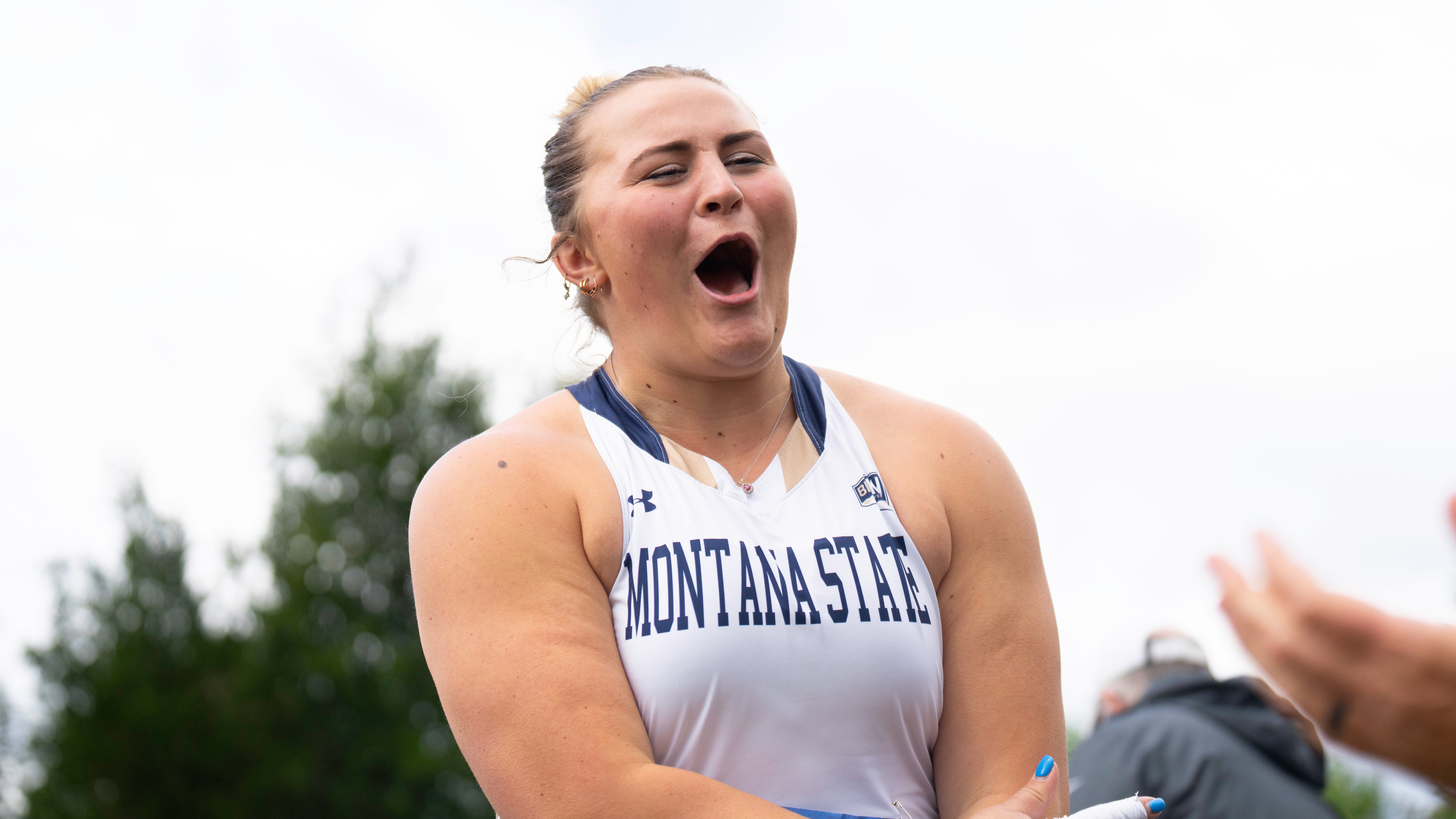 Sydney Brewster celebrates