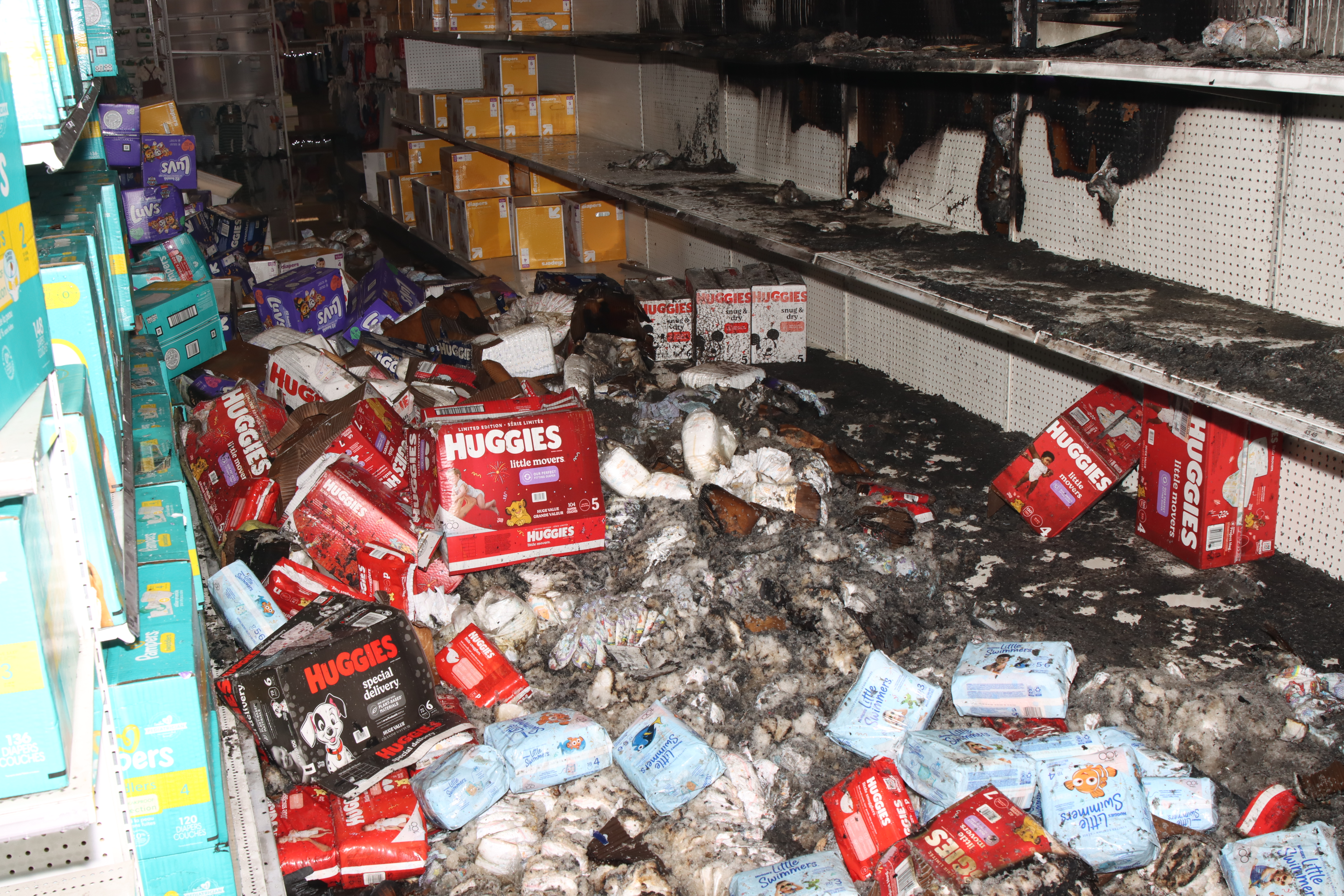 Mesa Target fire damage