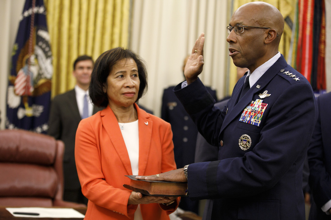 Gen. Charles Q. Brown sworn-in as first Black Air Force chief