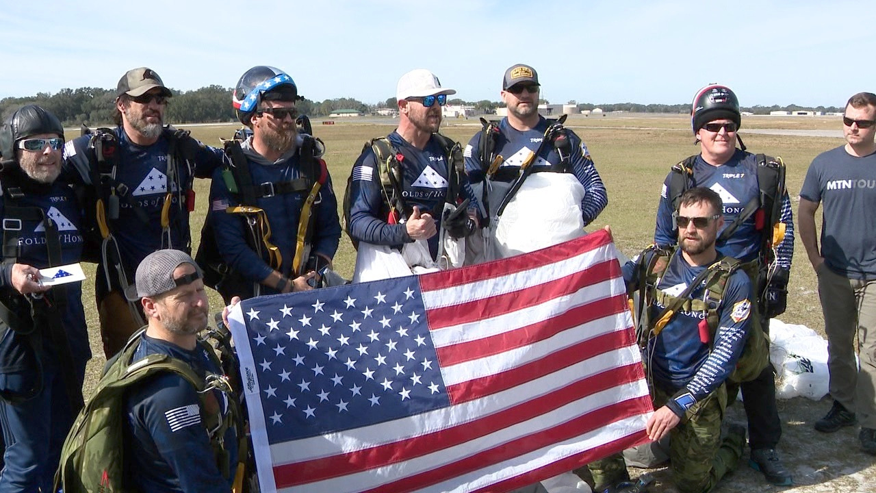 Vets sky diving mission goes around the world, ending in Zephyrhills