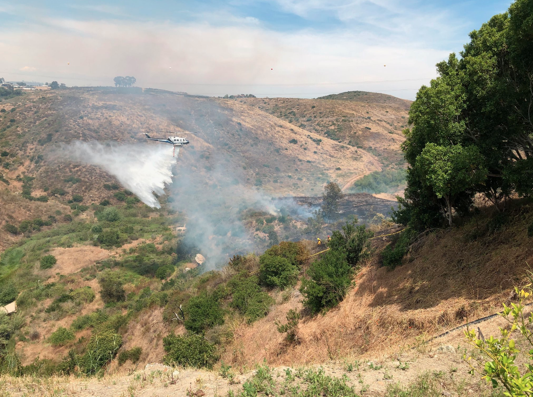 Rancho Santa Fe brush fire