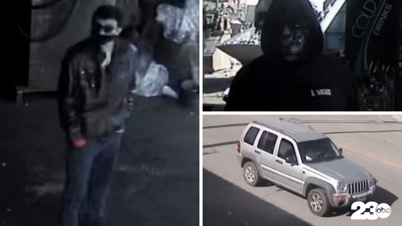 Bakersfield Police seek help identifying two armed robbery suspects