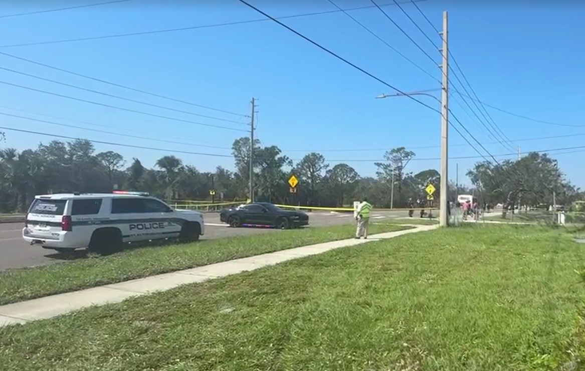 Pedestrian hit by bus in St. Petersburg