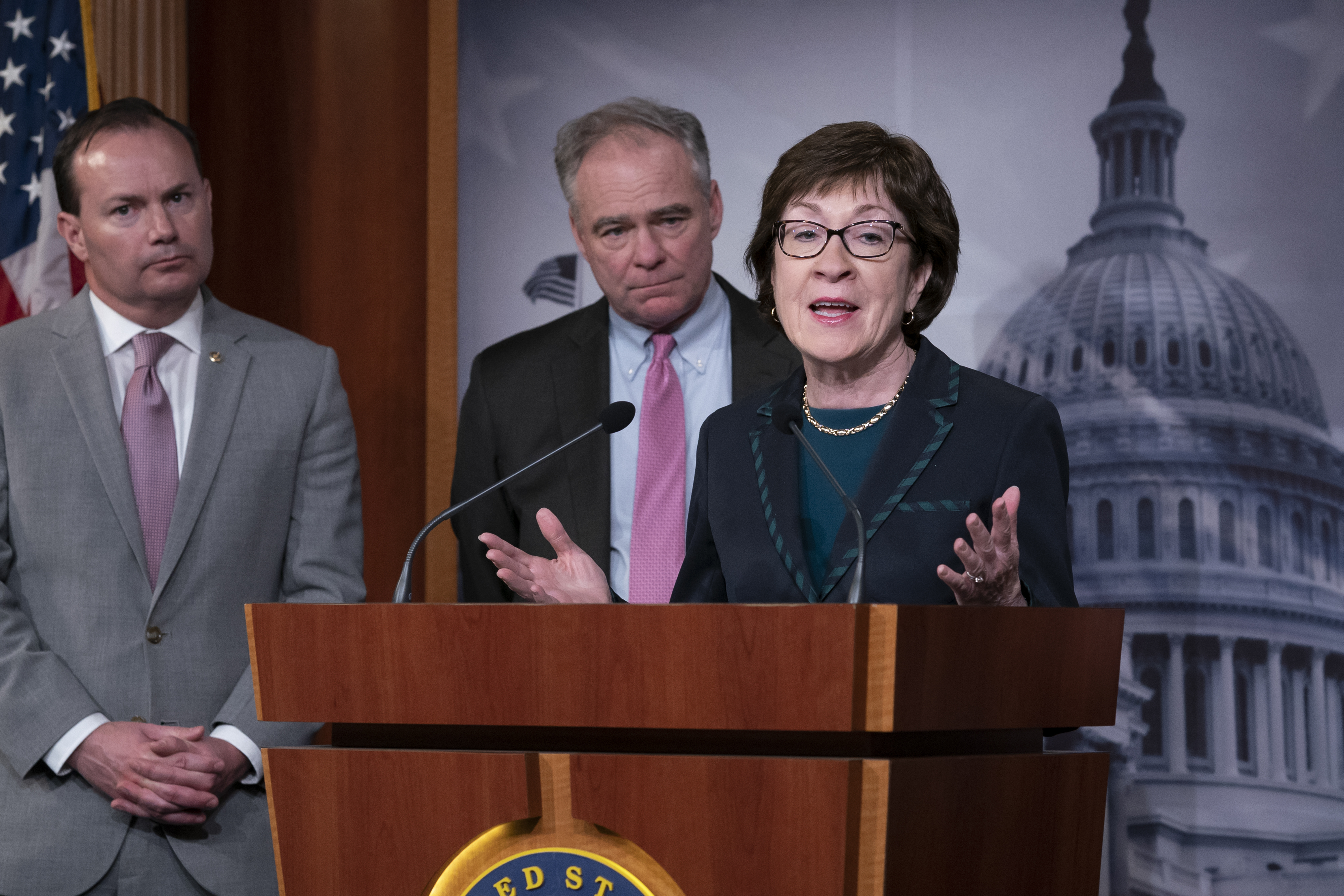 Mike Lee, Susan Collins, Tim Kaine
