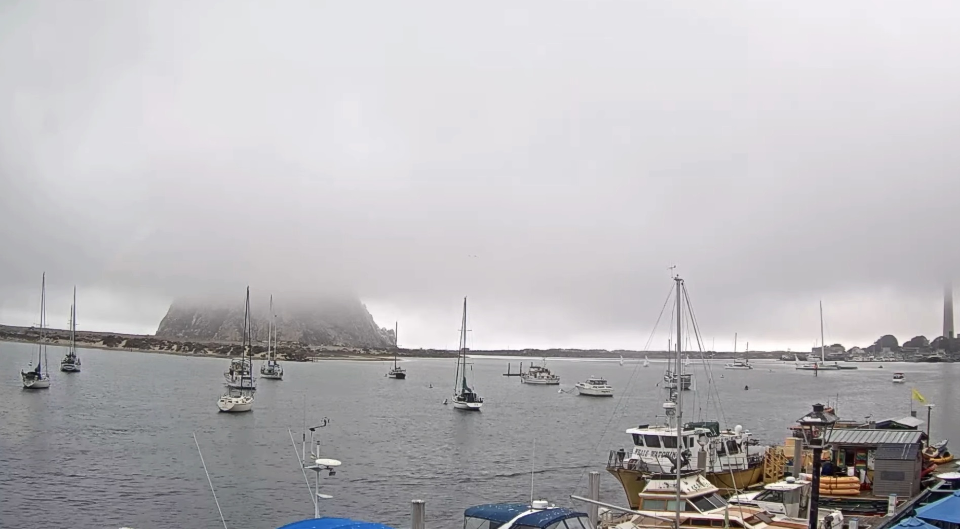  Here is a look at Morro Bay dealing with that stubborn marine layer.