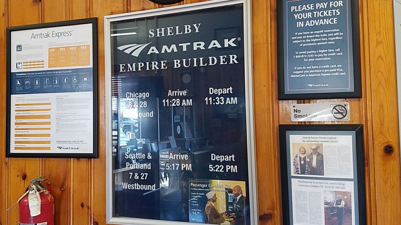 amtrak station in shelby montana
