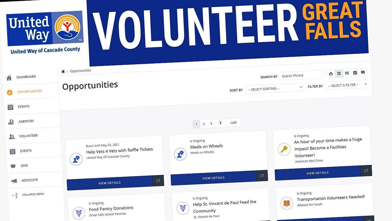 Volunteer Great Falls website