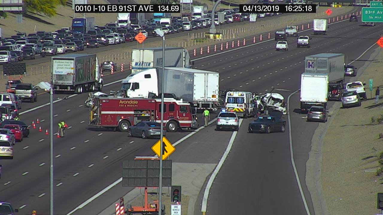 KNXV I-10 91st Ave Serious Crash