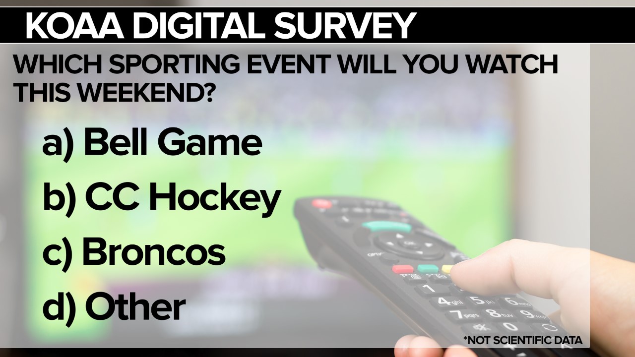 KOAA Survey: Which sporting event will you watch this weekend?