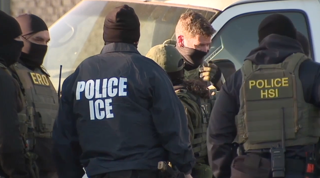 Immigration enforcement operation unfolding