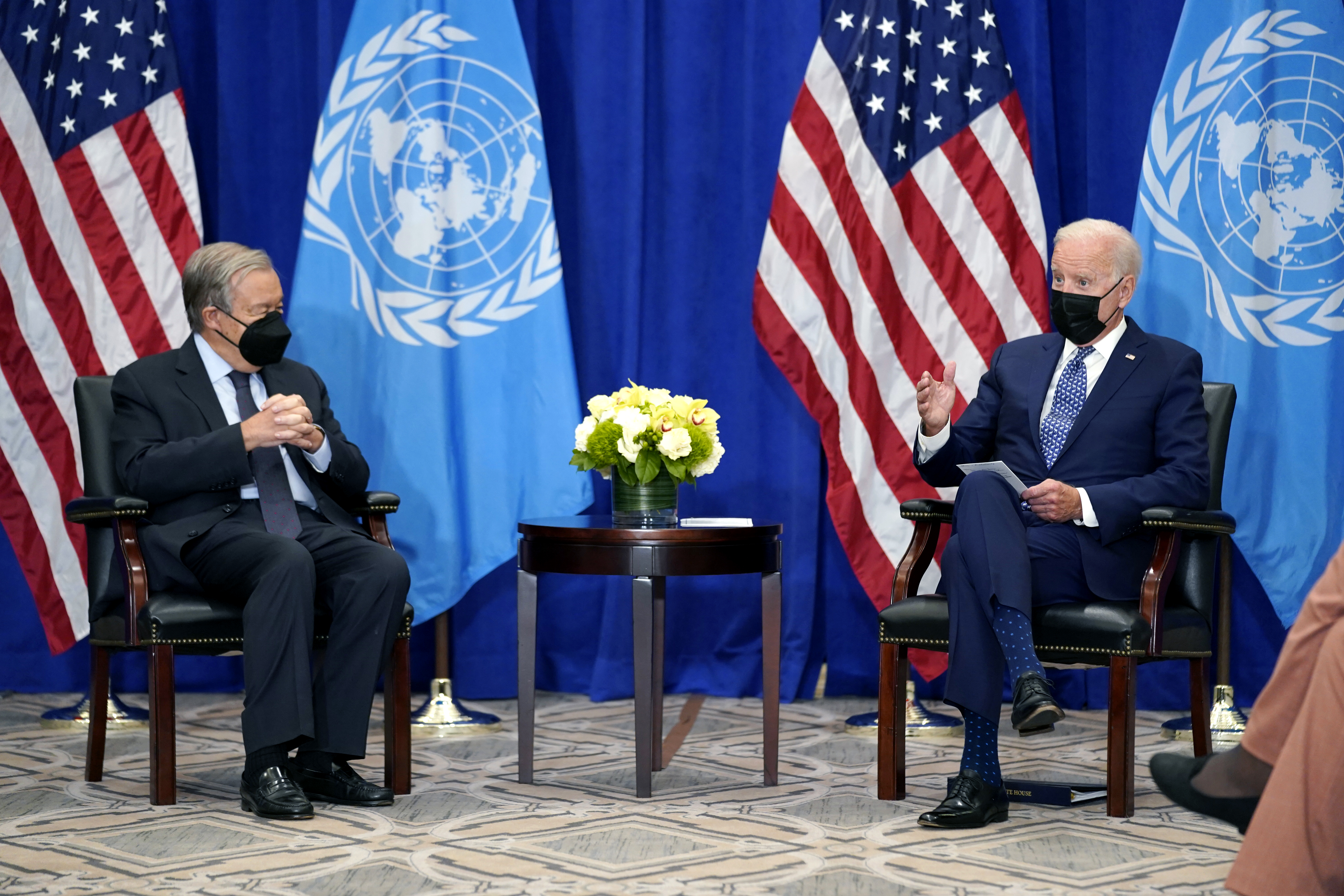 Joe Biden, Antonio Guterres