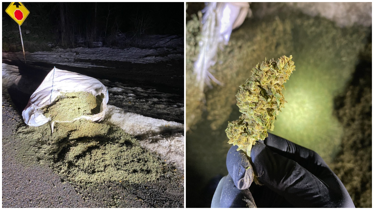 Mineral County Sheriff's deputies were called on Friday to the Henderson exit of I-90 for reports of a bag of marijuana being found.