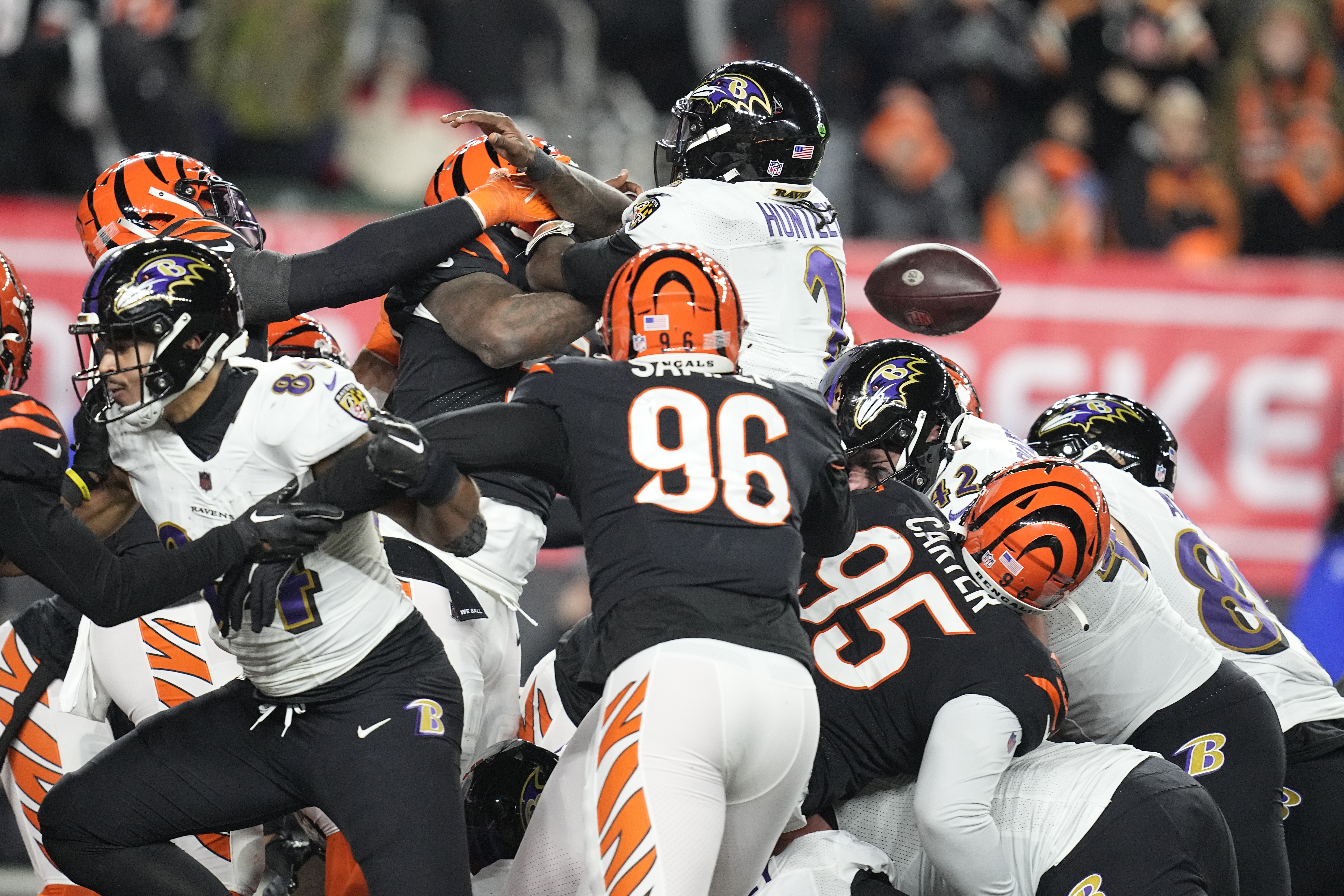 Tyler Huntley Fumble