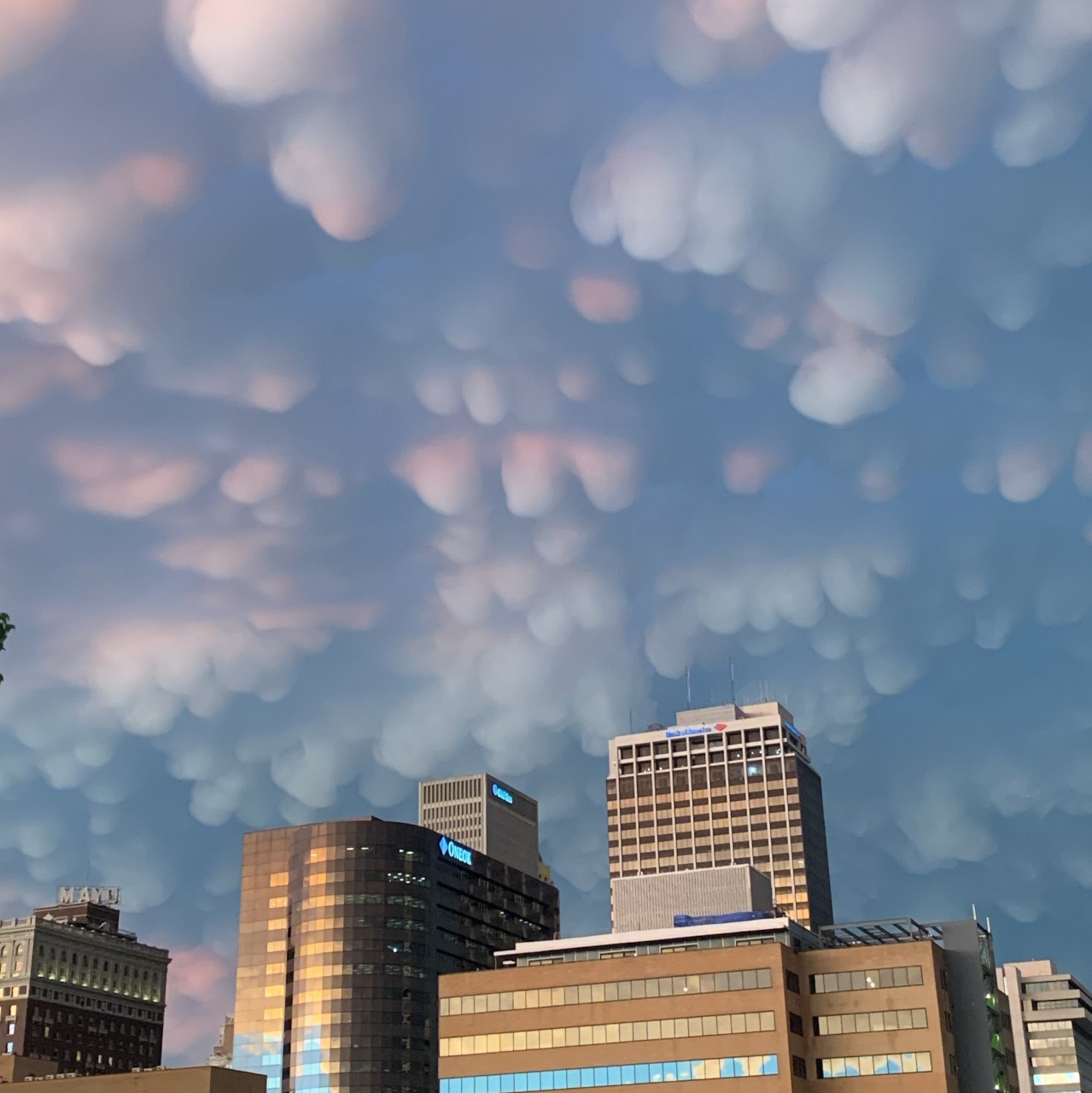 Mammatus Clouds over Downtown Tulsa