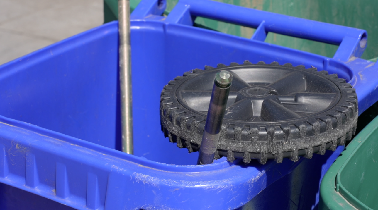 New trash bins will be distributed on Monday. 