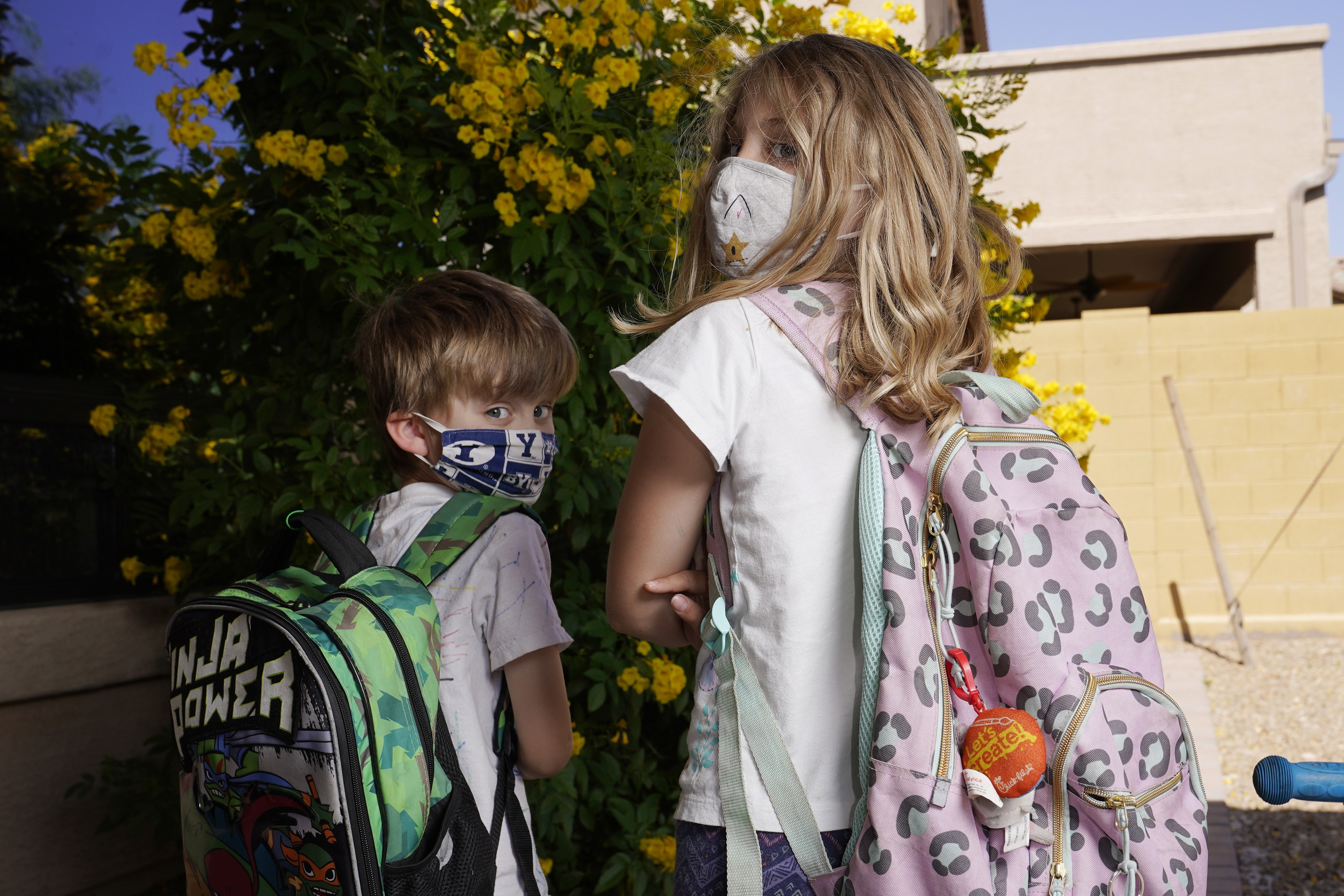 Virus Outbreak Masks in Schools