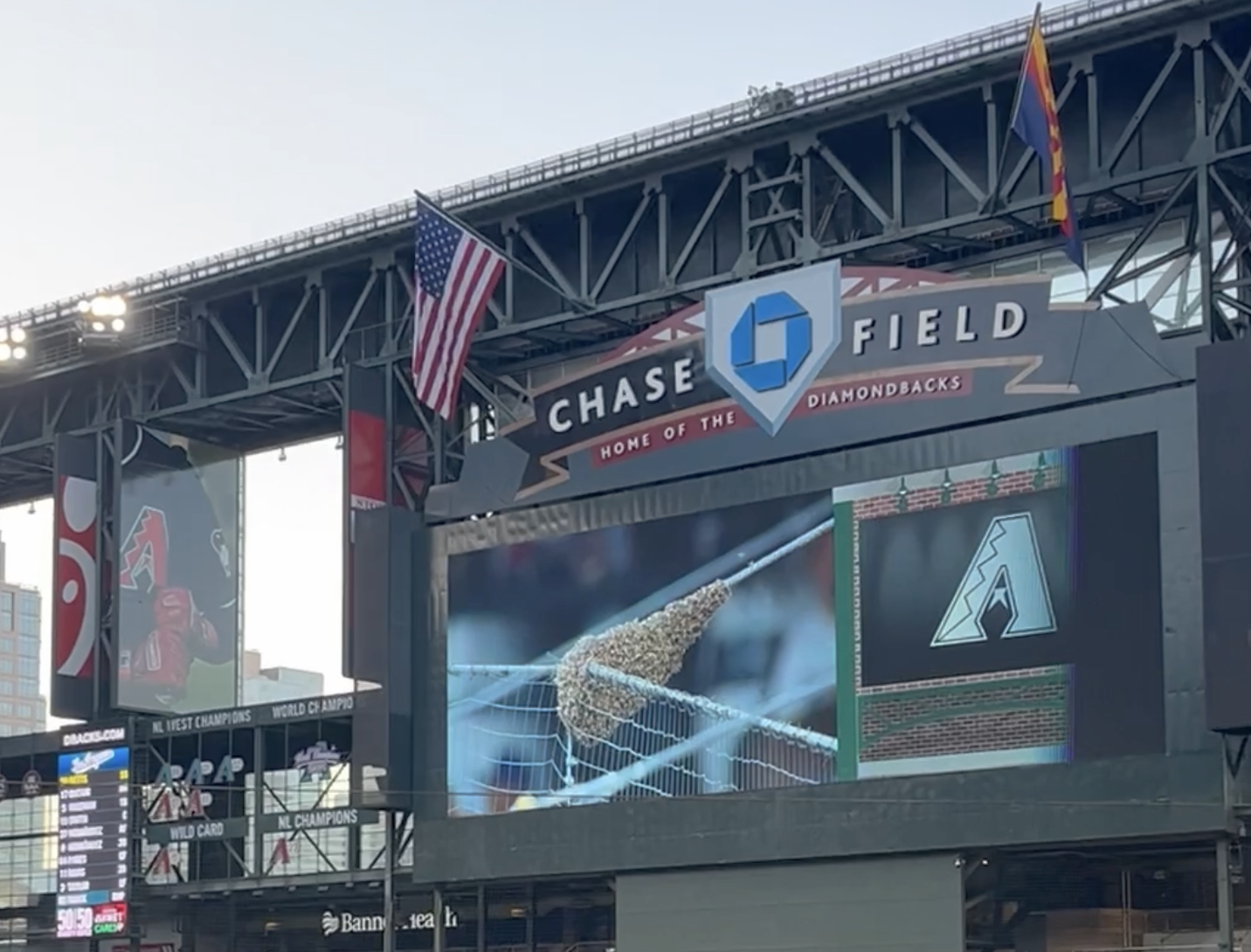 Bee hive at chase field 