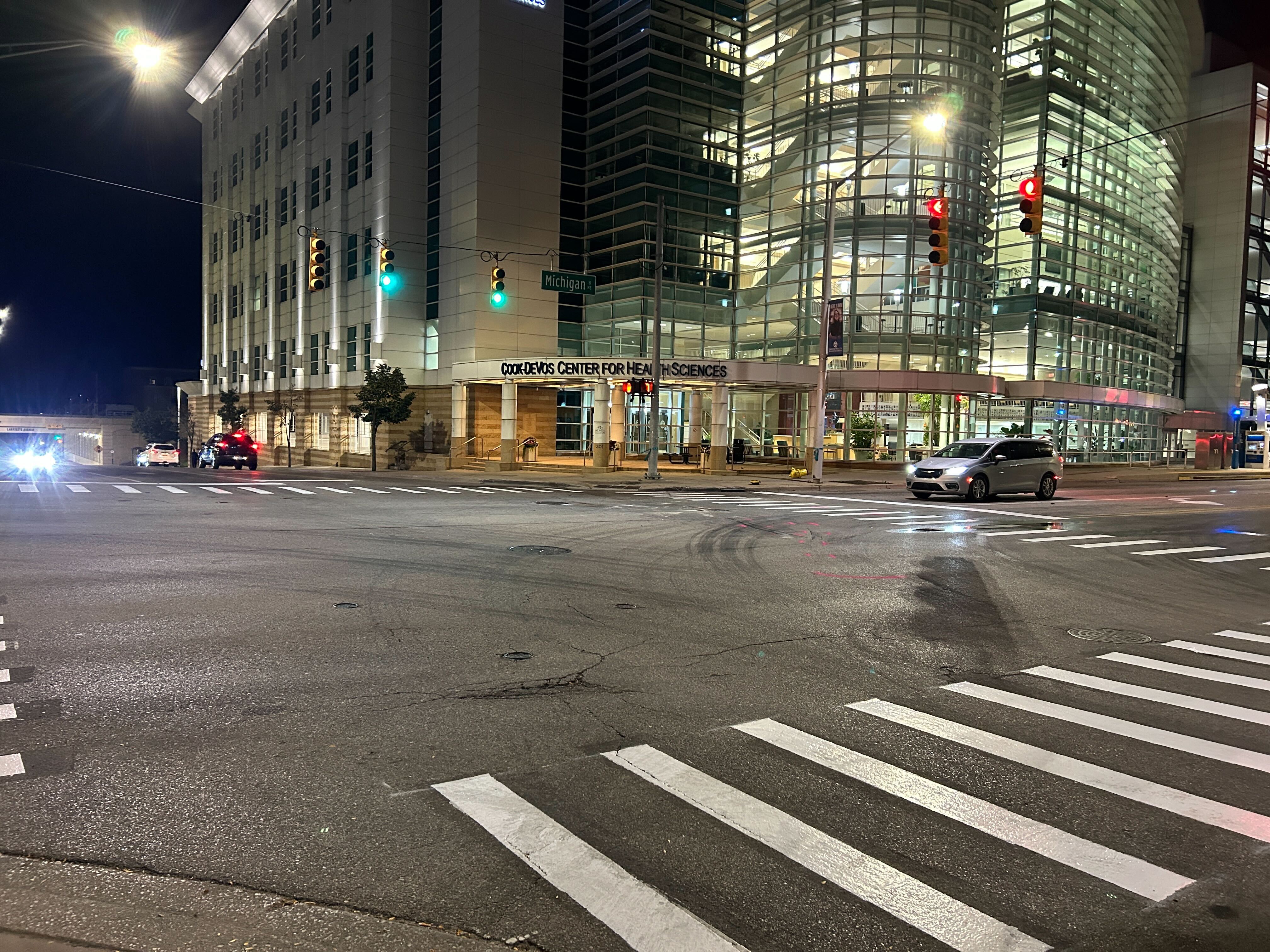 GRPD cruiser collides with stolen vehicle at red light