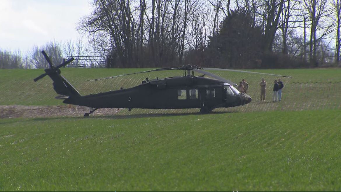 Tennessee Army National Guard helicopter emergency landing