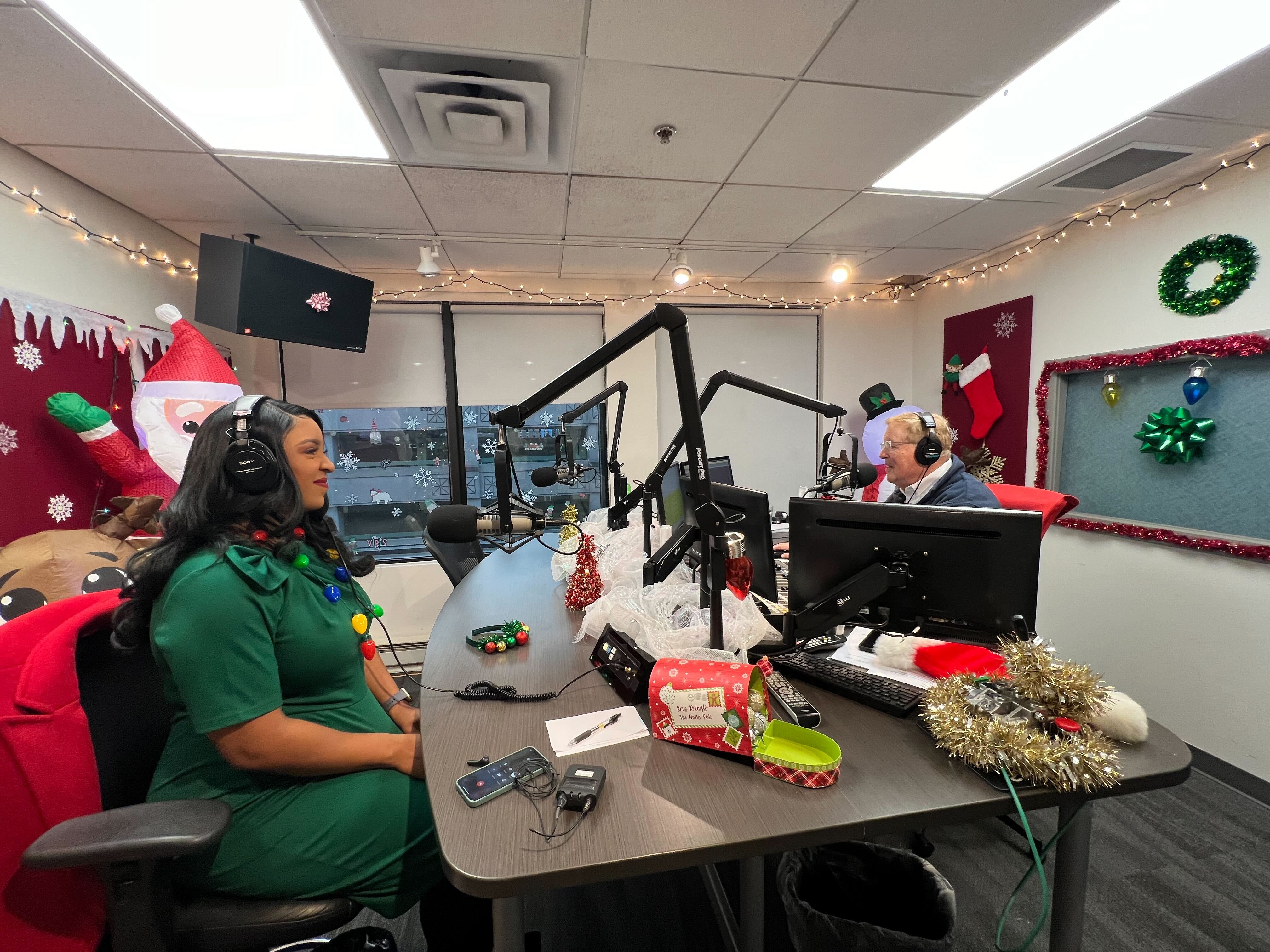 Flipping the switch to Christmas music with Andy Rent at 100.5 The River