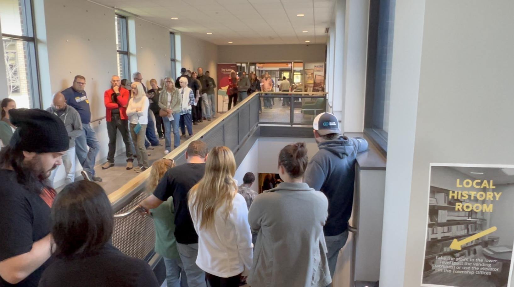 MAJOR TURNOUT: People waiting hours for day one of early voting
