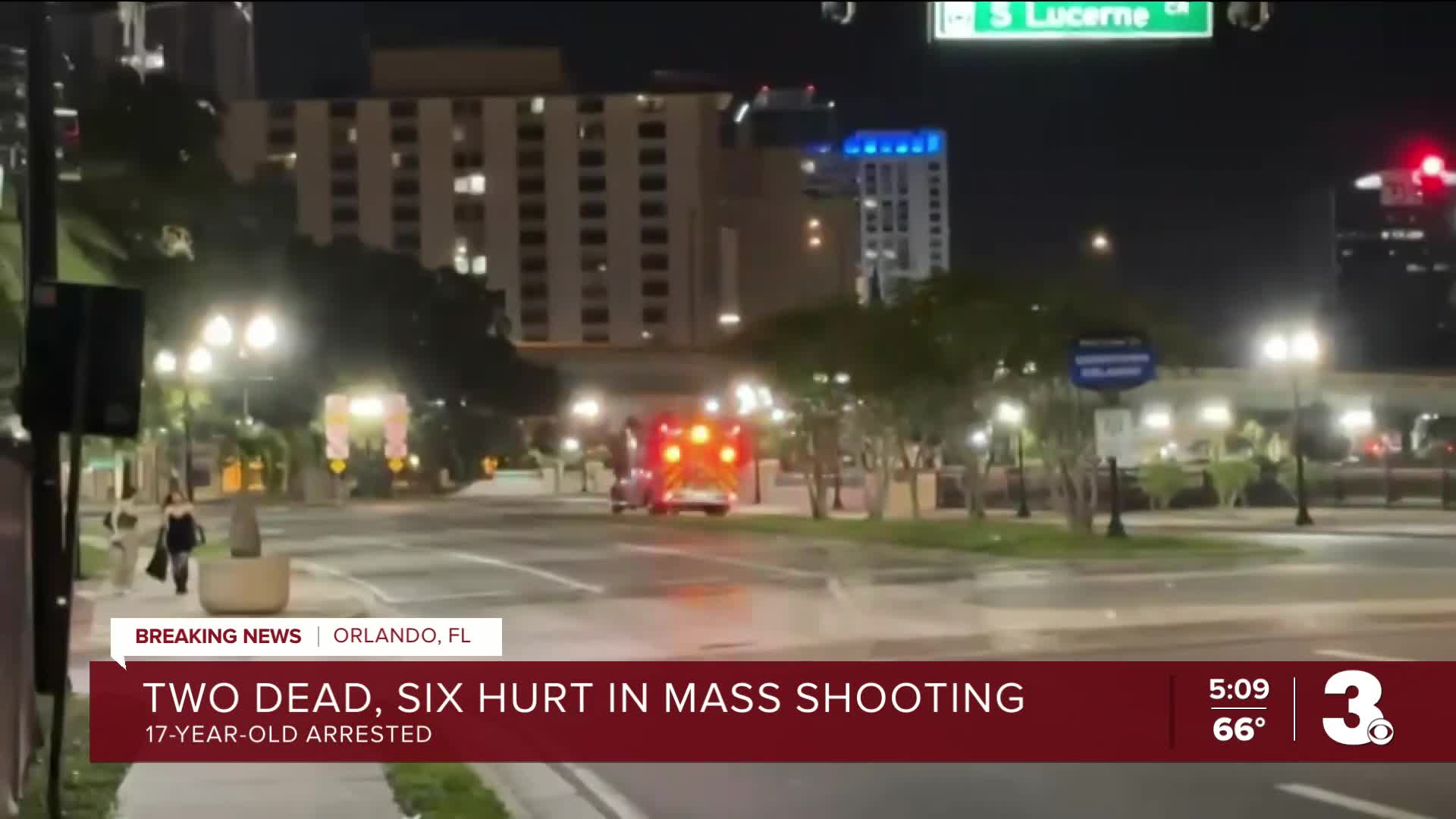 17-year-old suspect arrested after downtown Orlando shooting leaves 2 dead, 6 injured